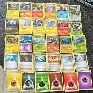 Pokemon Card Collection - Yellow, Blue, Red, Green